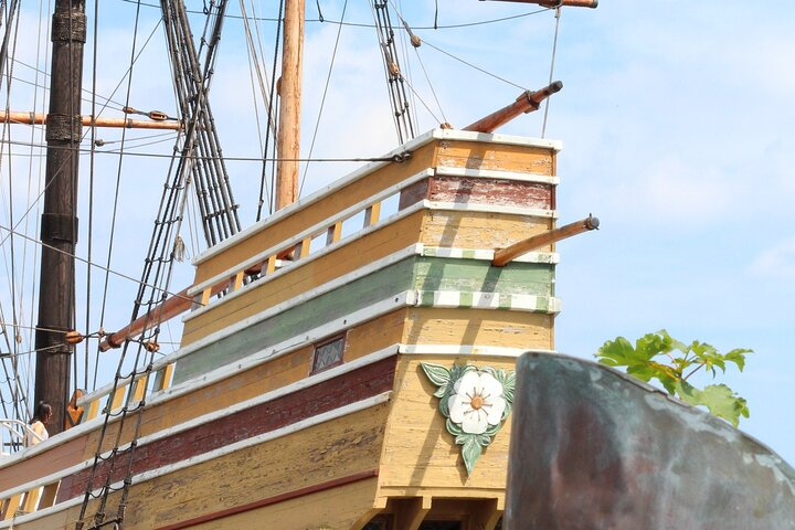 The Mayflower II, a reconstruction of the original Mayflower.